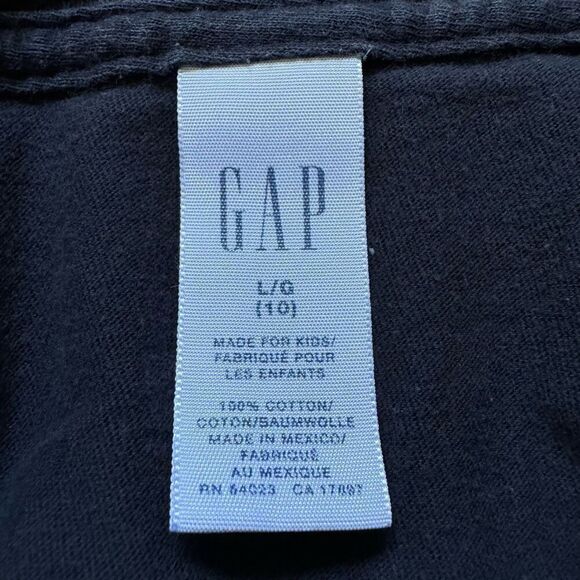 Gap Long Sleeve Navy Blue T-Shirt Skater Style Kids/Boys Size Large Big Graphic - Picture 8 of 11